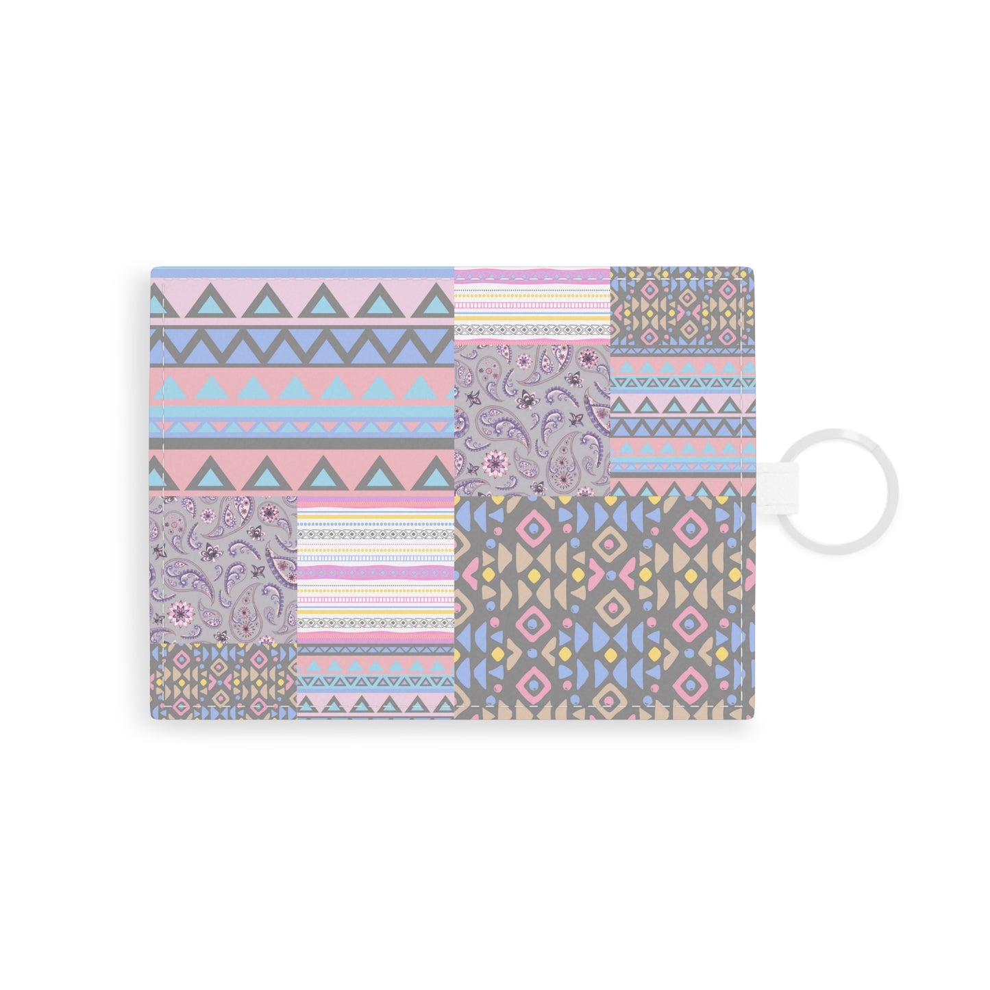 Bohemian Patchwork Faux Leather Card Wallet