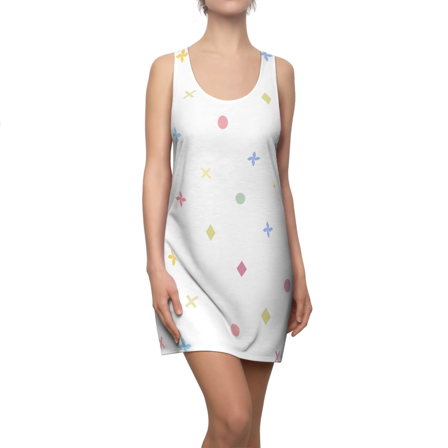 Iconic Aura Racerback Dress - White