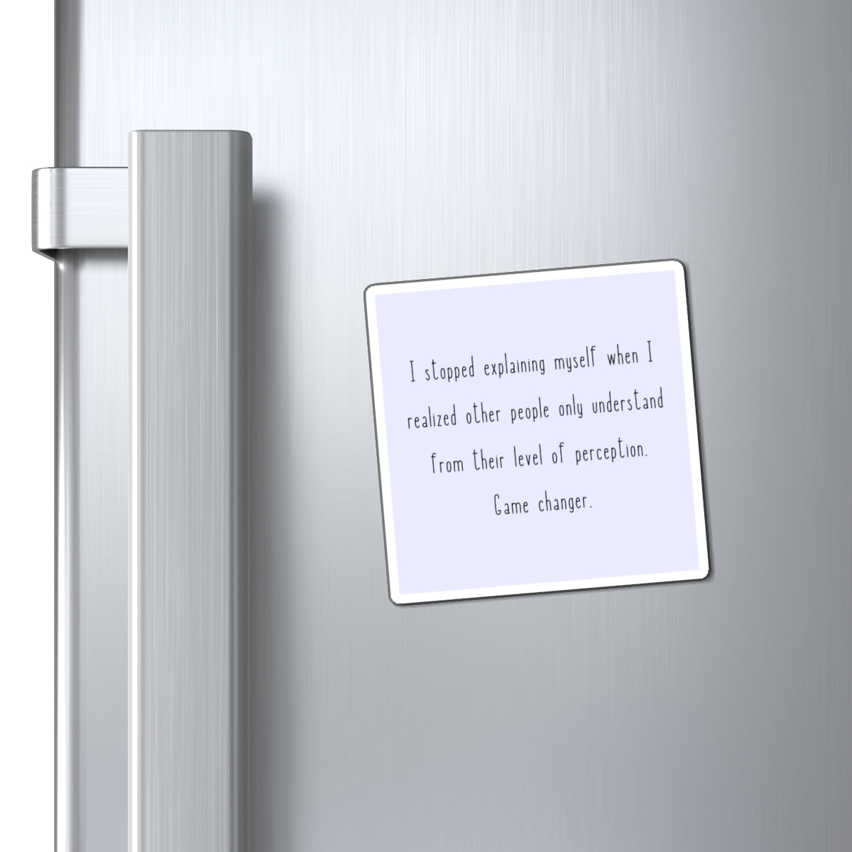 Game Changer 3" x 3" Magnet - Pastel Blue/Lavender