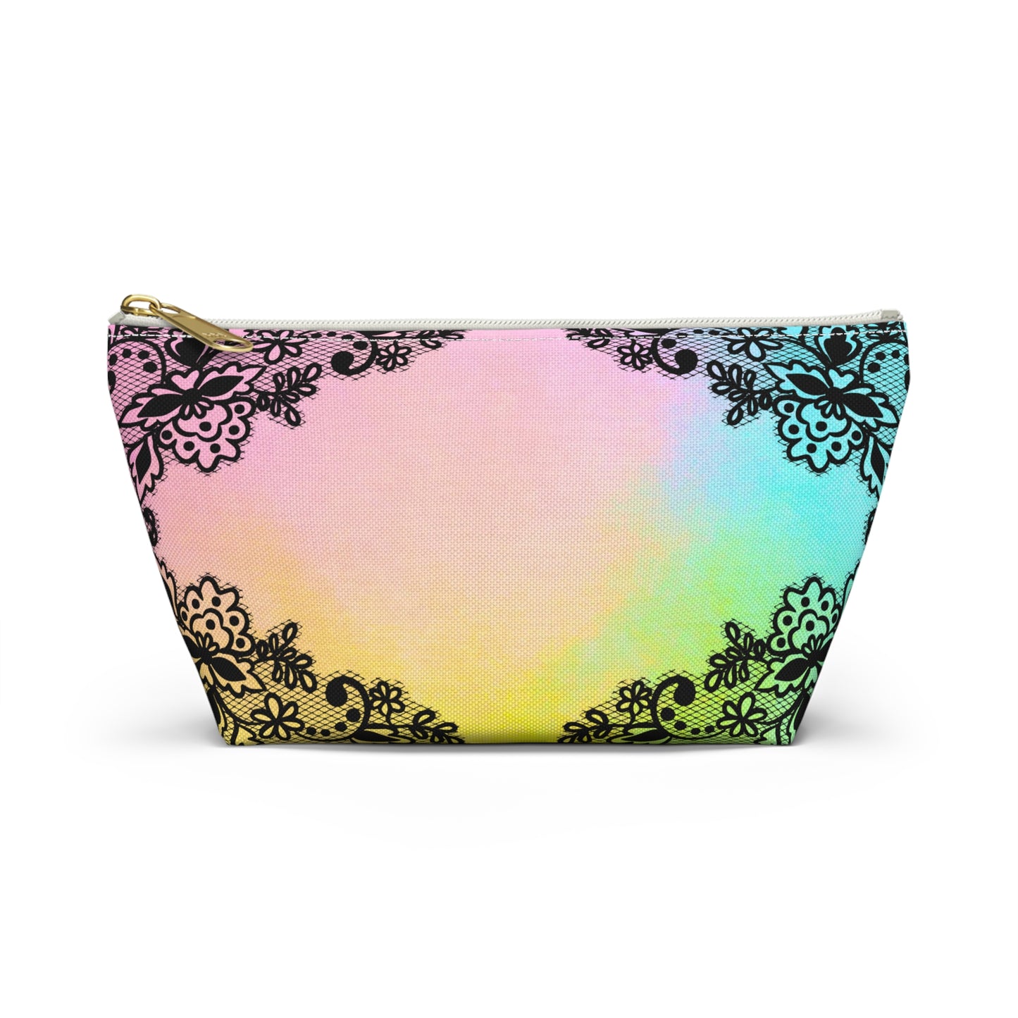 Multicolor and Black Lace Accessory Bag