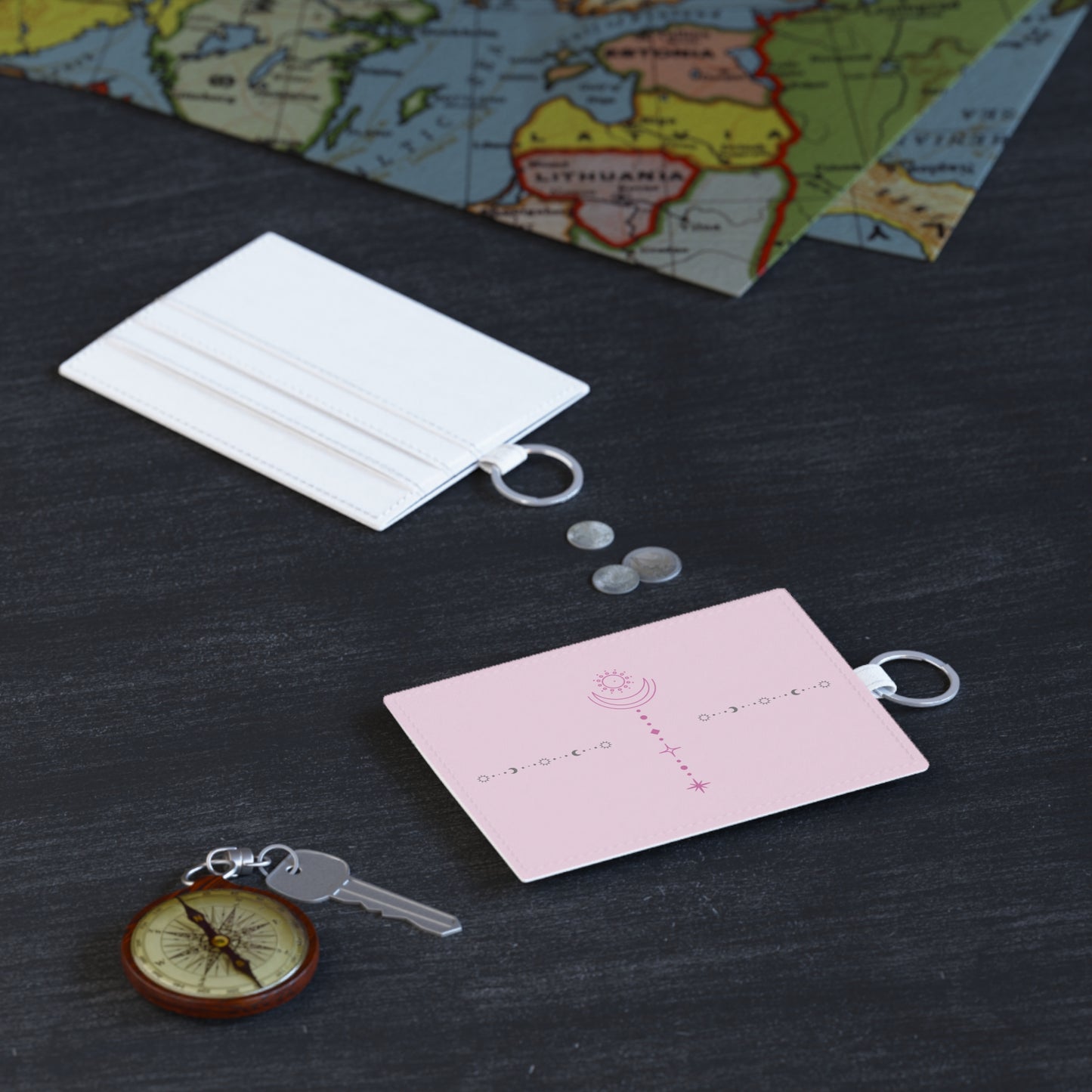 Align With My Aura Faux Leather Card Wallet