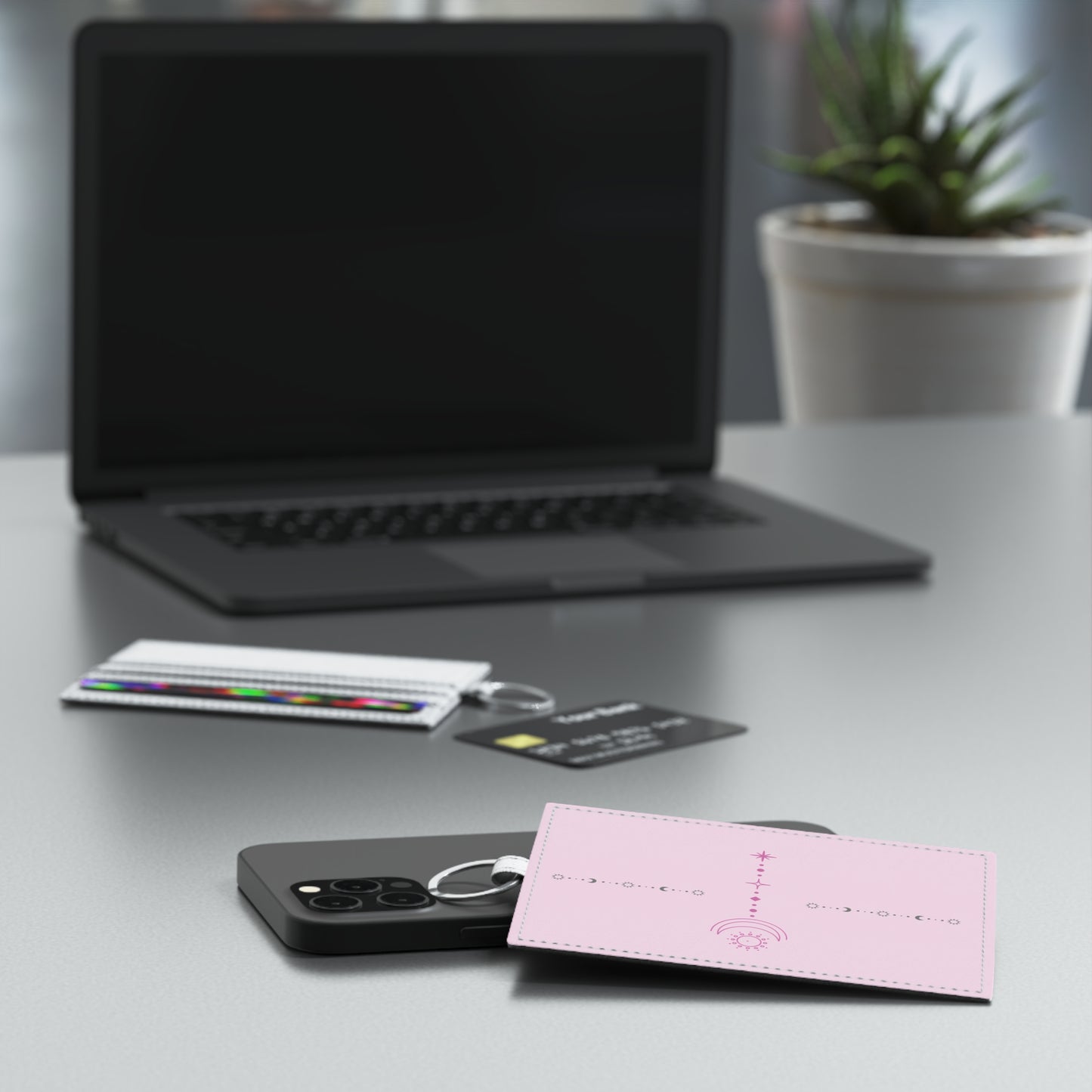 Align With My Aura Faux Leather Card Wallet