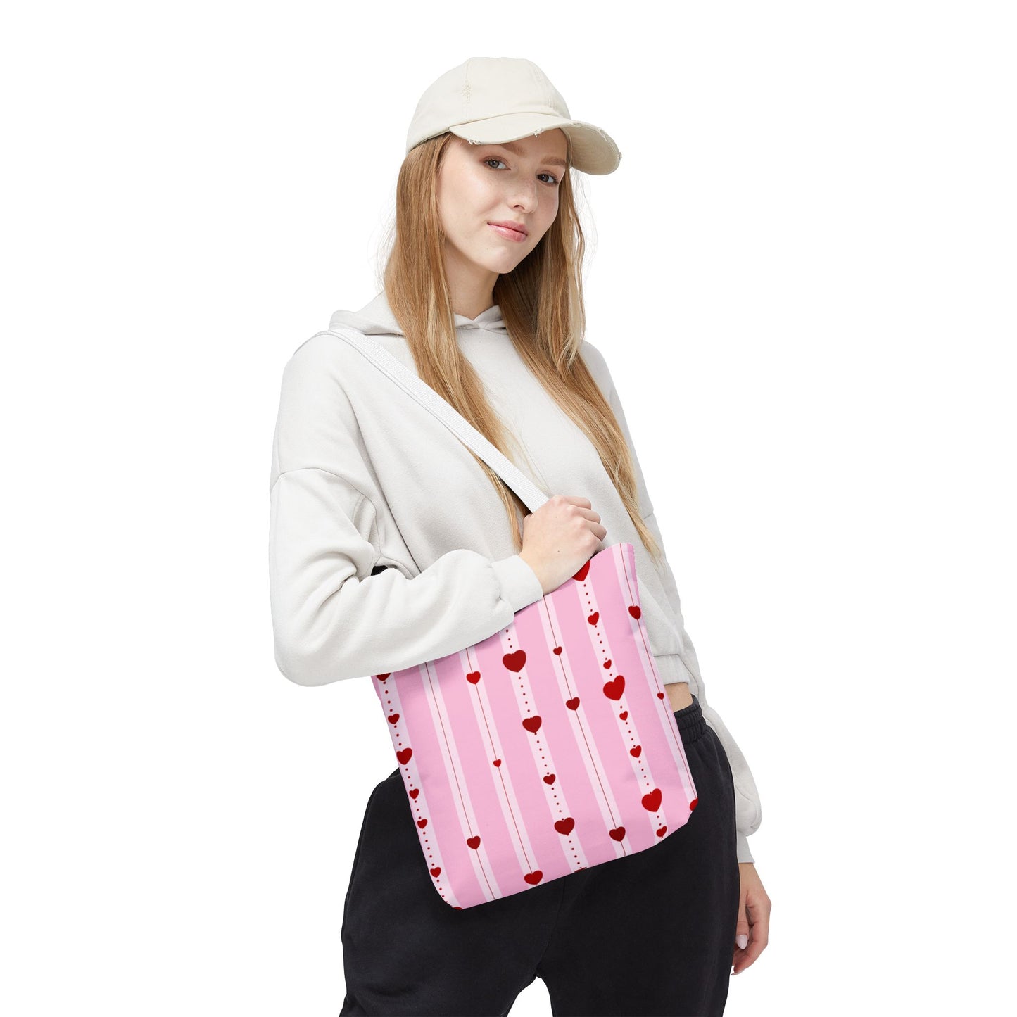 Hearts Aligned 13" x 13" Tote Bag