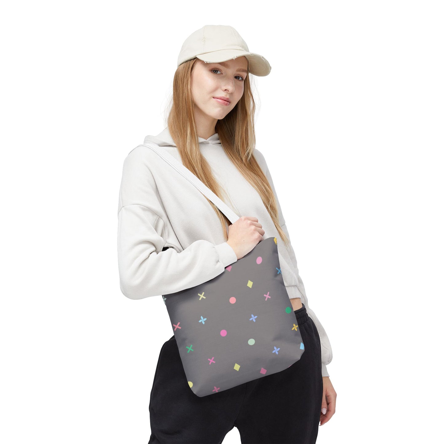 Iconic Aura 13" x 13" Tote Bag - Grey
