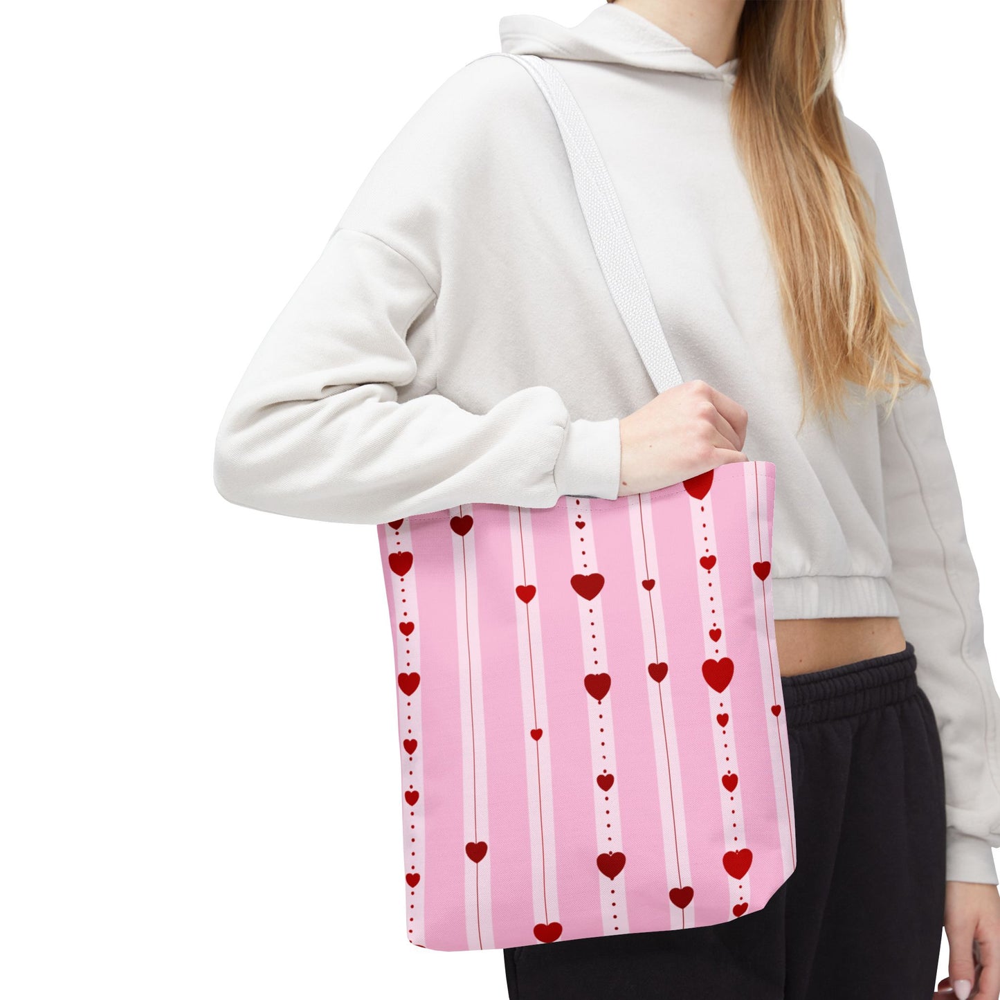 Hearts Aligned 13" x 13" Tote Bag