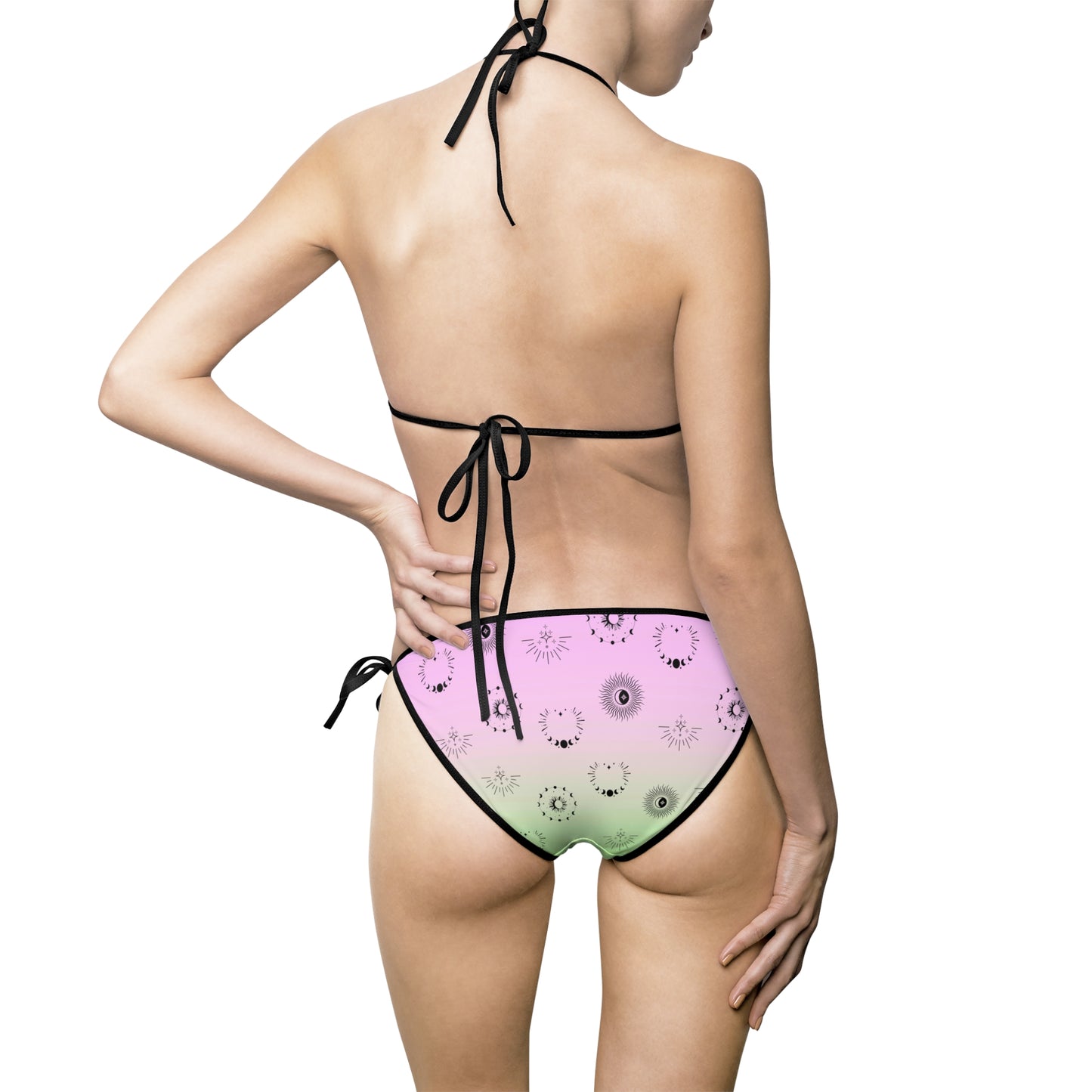 Celestial Vibes Bikini - Pink and Green