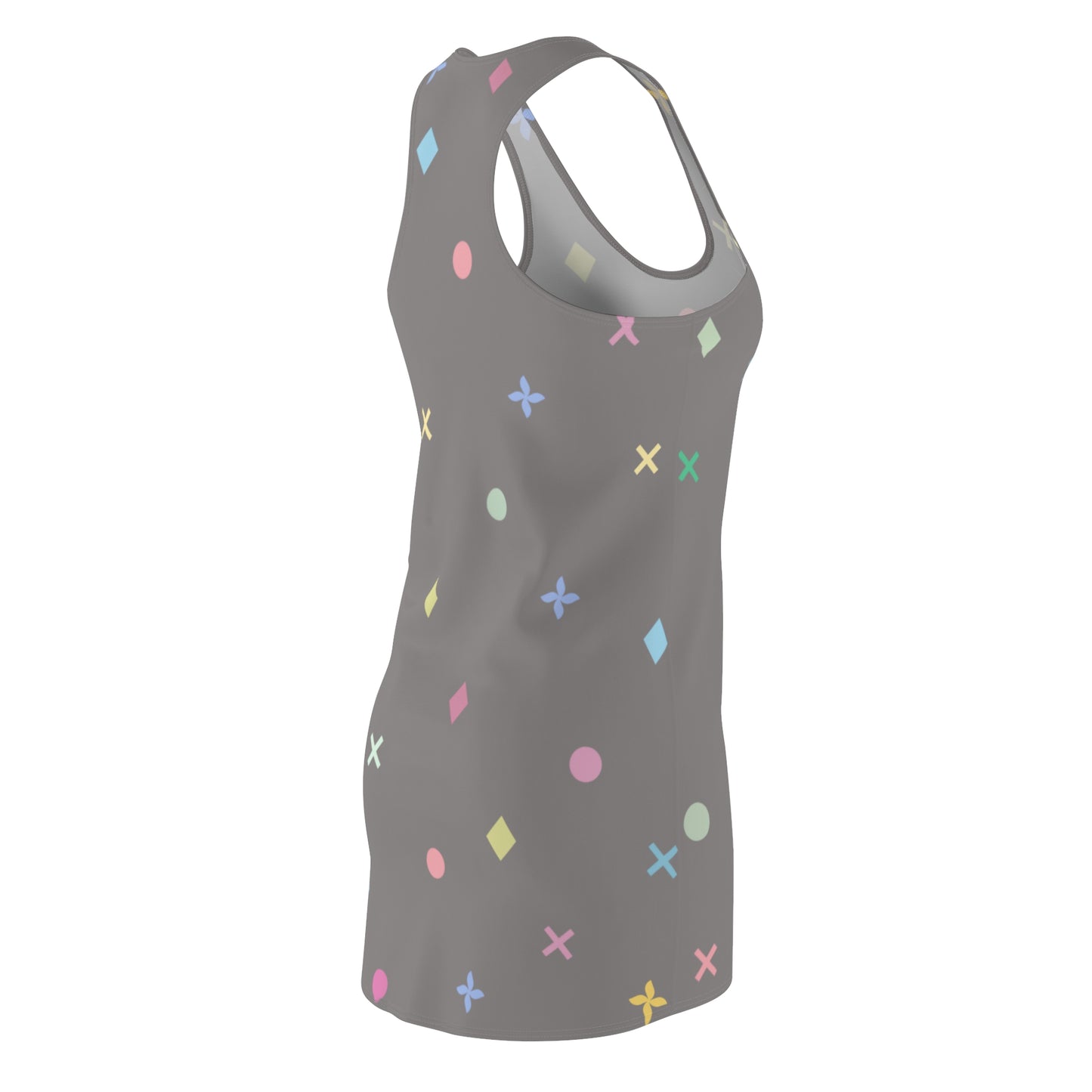 Iconic Aura Racerback Dress - Grey