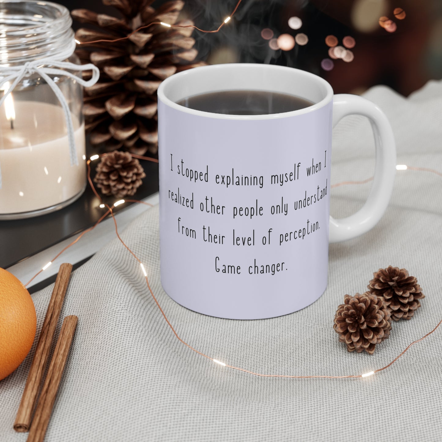 Game Changer 11oz Ceramic Mug - Pastel Blue/Lavender