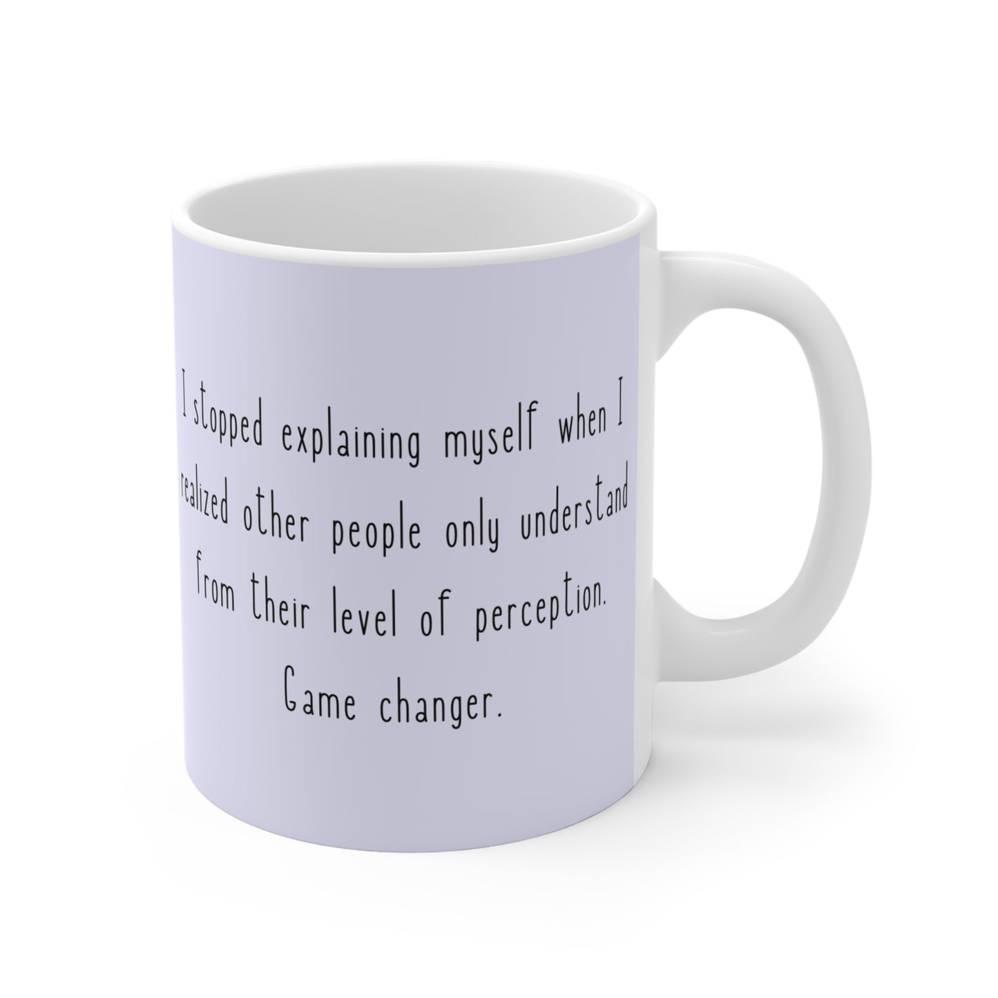 Game Changer 11oz Ceramic Mug - Pastel Blue/Lavender