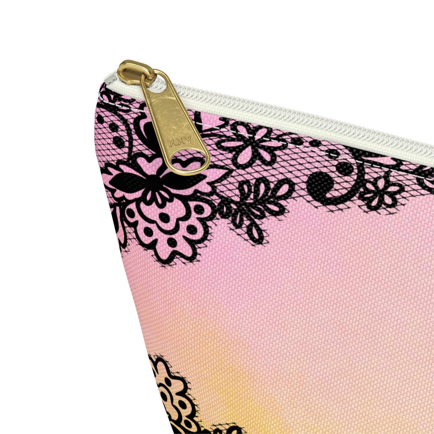 Multicolor and Black Lace Accessory Bag