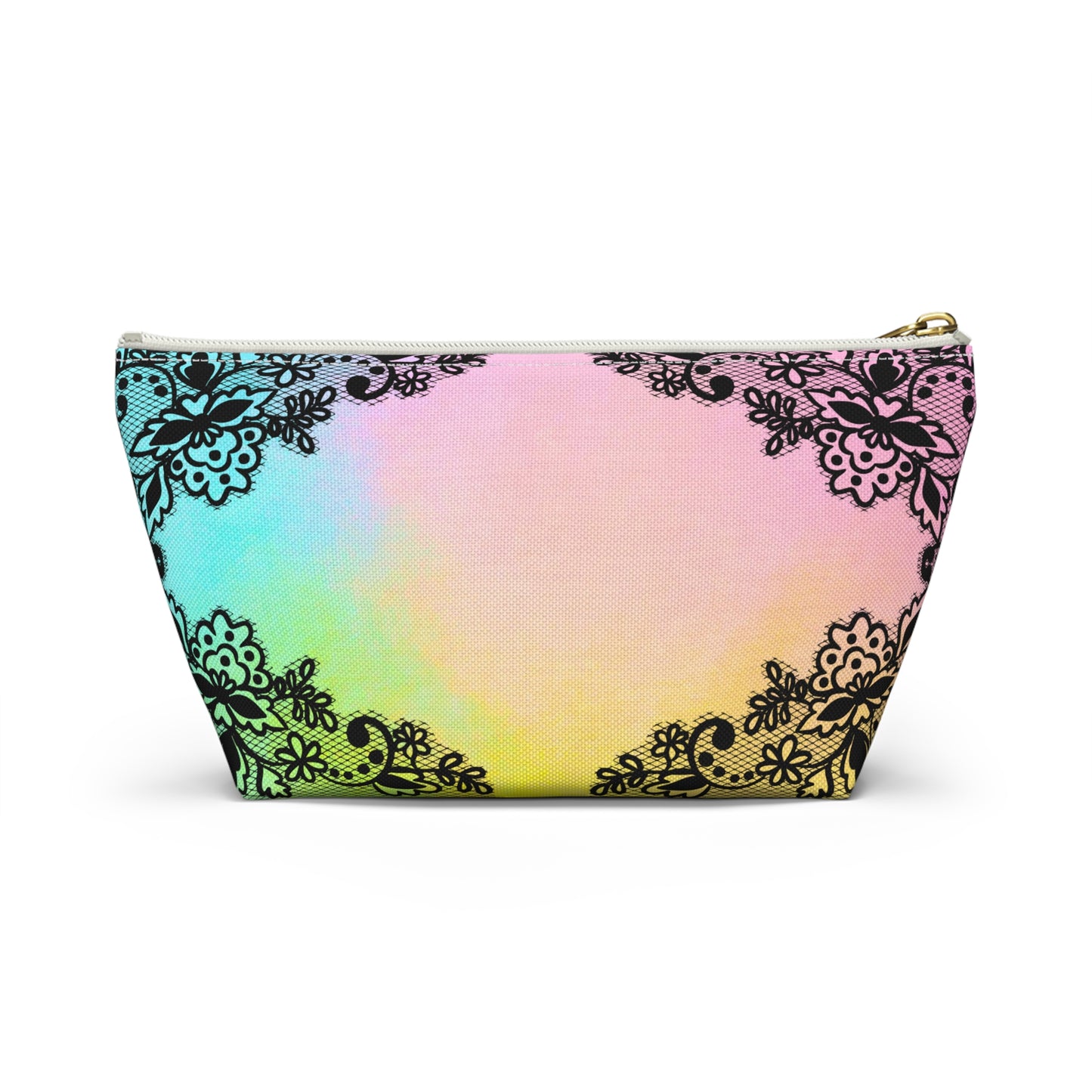 Multicolor and Black Lace Accessory Bag
