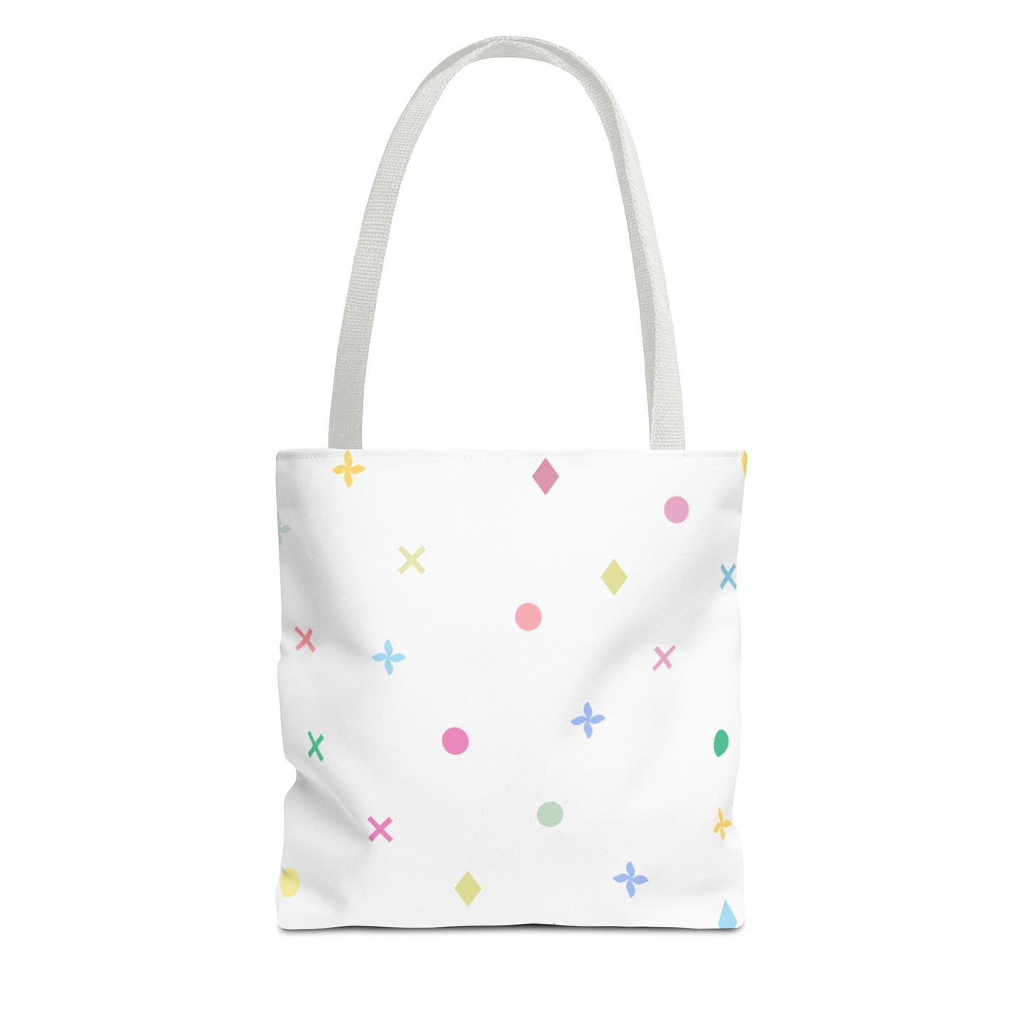 Iconic Aura 13" x 13" Tote Bag - White