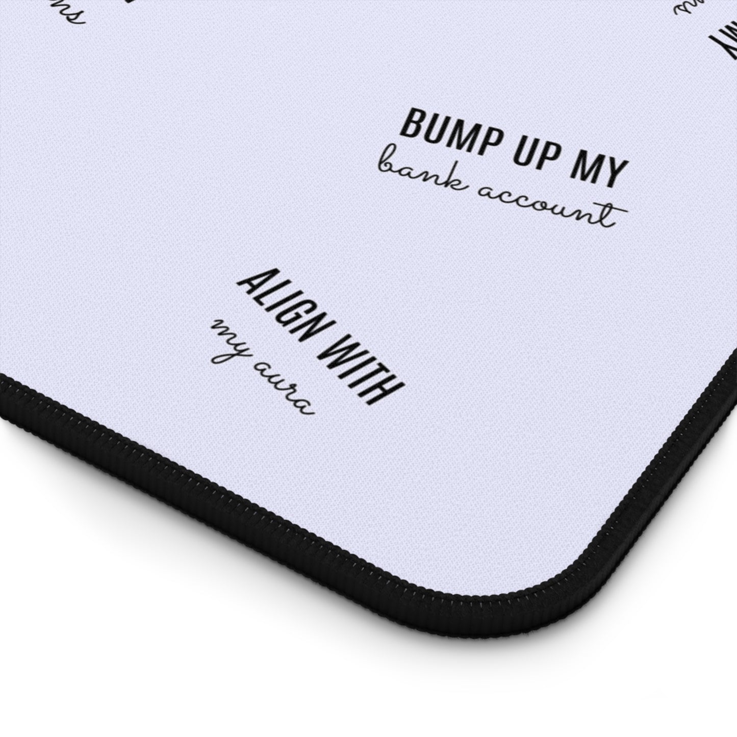 Align With My Aura Desk Mat - 12" x 18" - Pastel Blue-Lavender