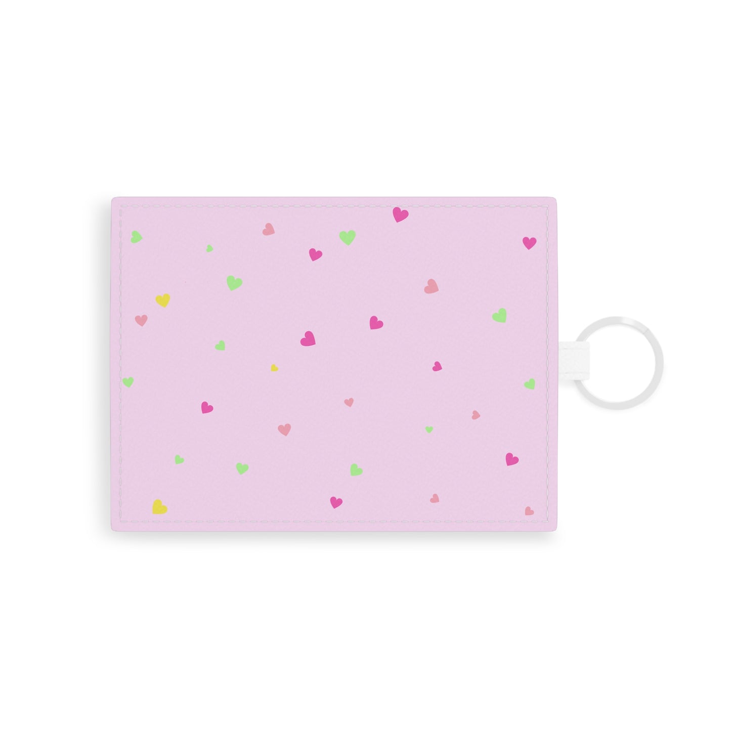 Heart Confetti Faux Leather Card Wallet