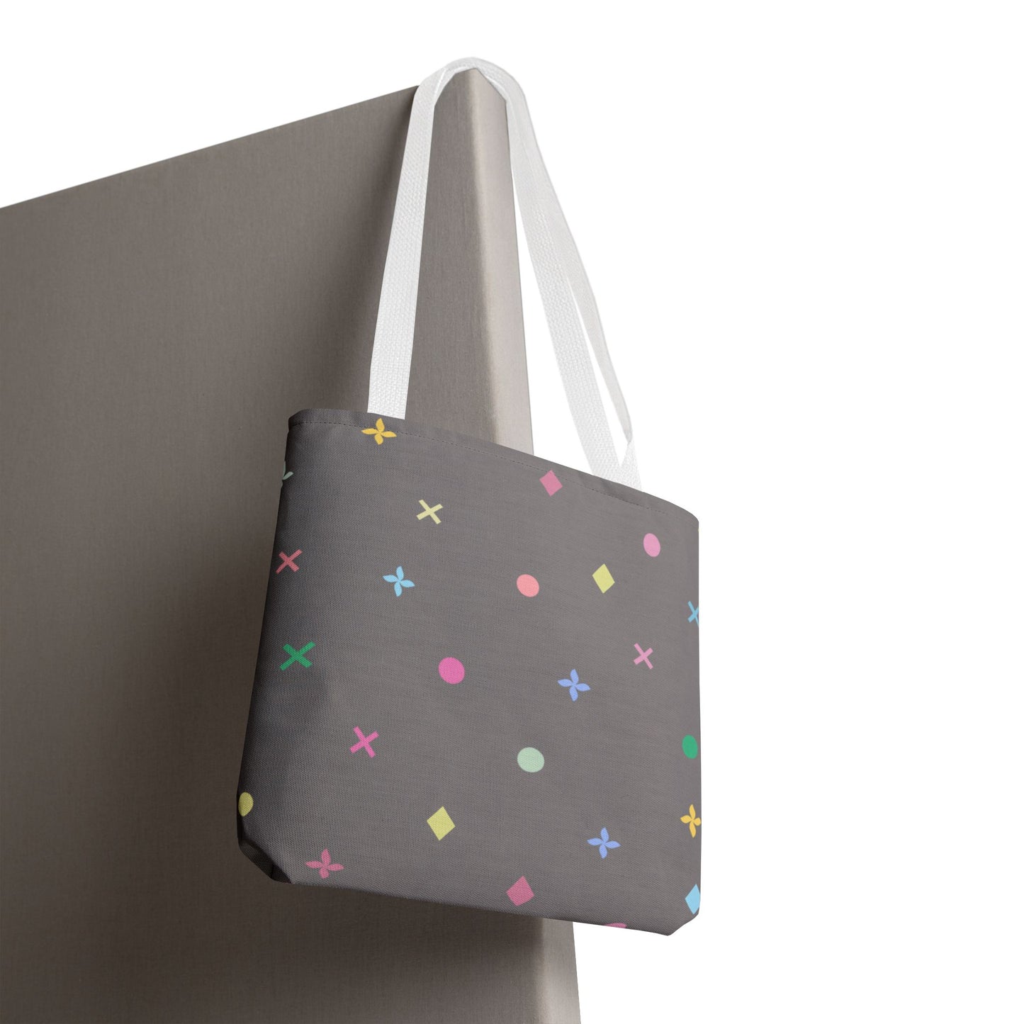 Iconic Aura 13" x 13" Tote Bag - Grey