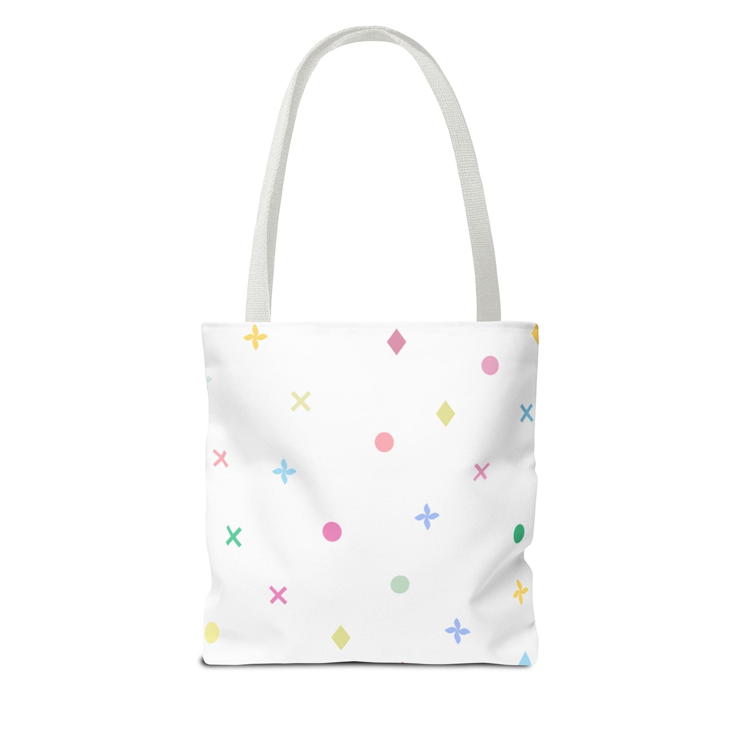Iconic Aura 13" x 13" Tote Bag - White