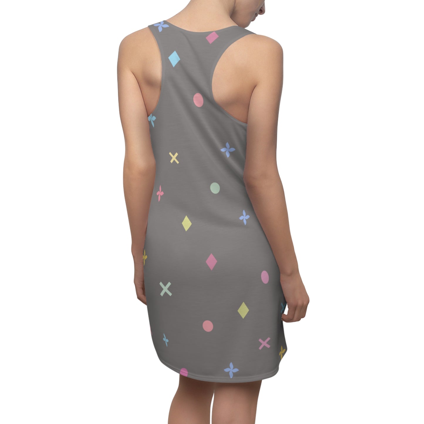 Iconic Aura Racerback Dress - Grey