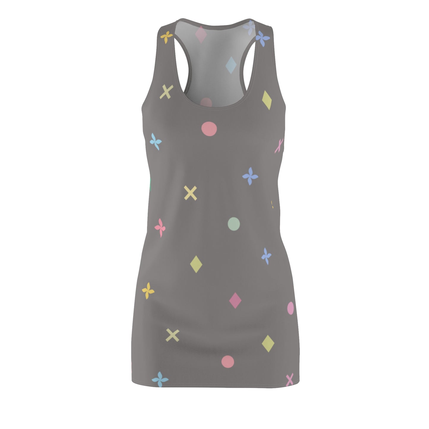 Iconic Aura Racerback Dress - Grey