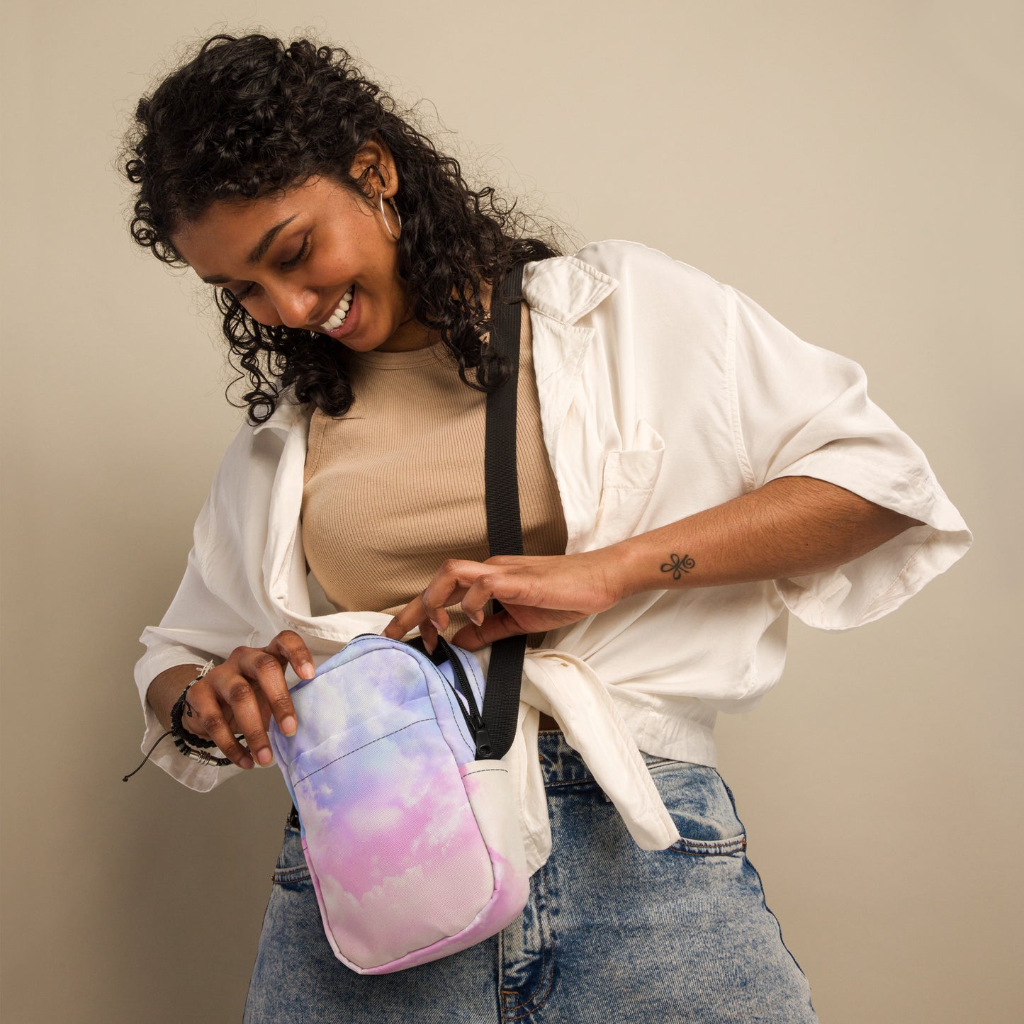 Pastel Clouds Crossbody Bag