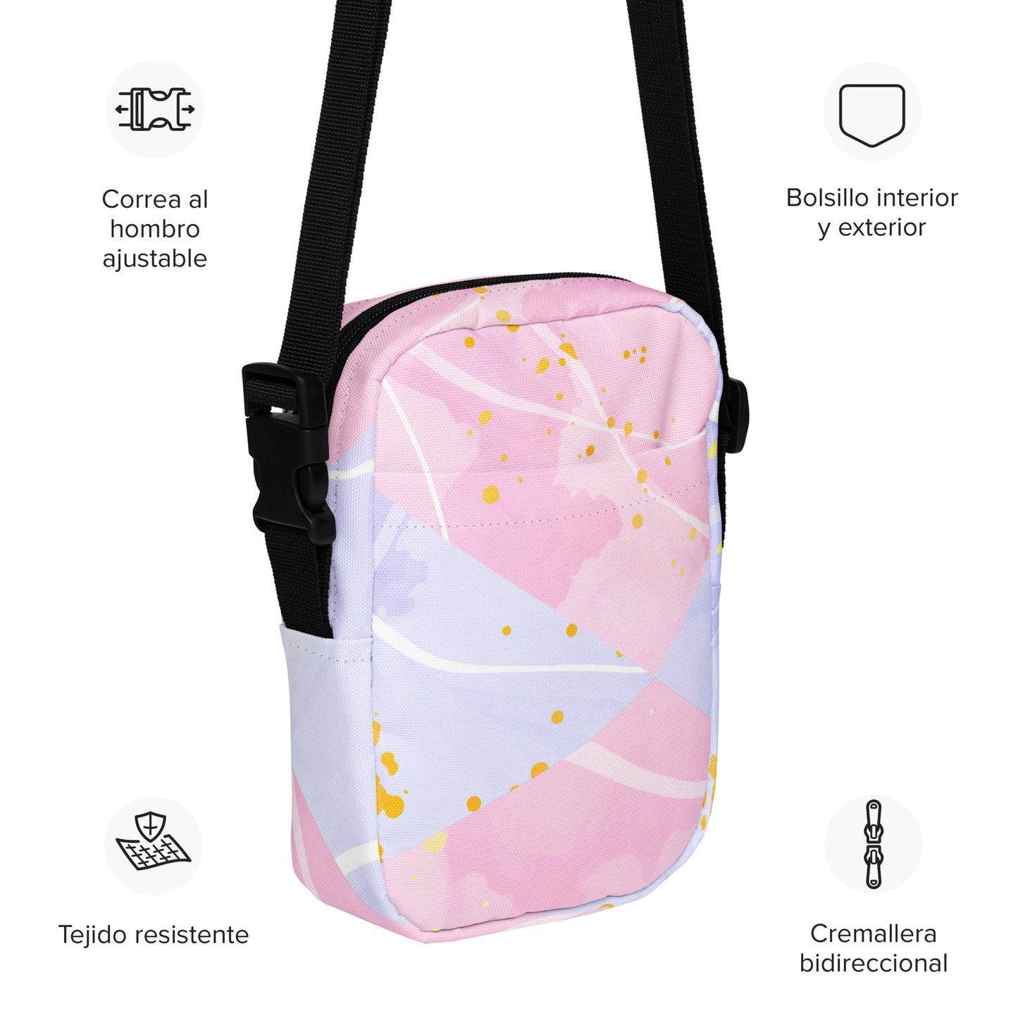 Strong Mind, Calm Spirit - Pink/Lavender - Triangle Pattern