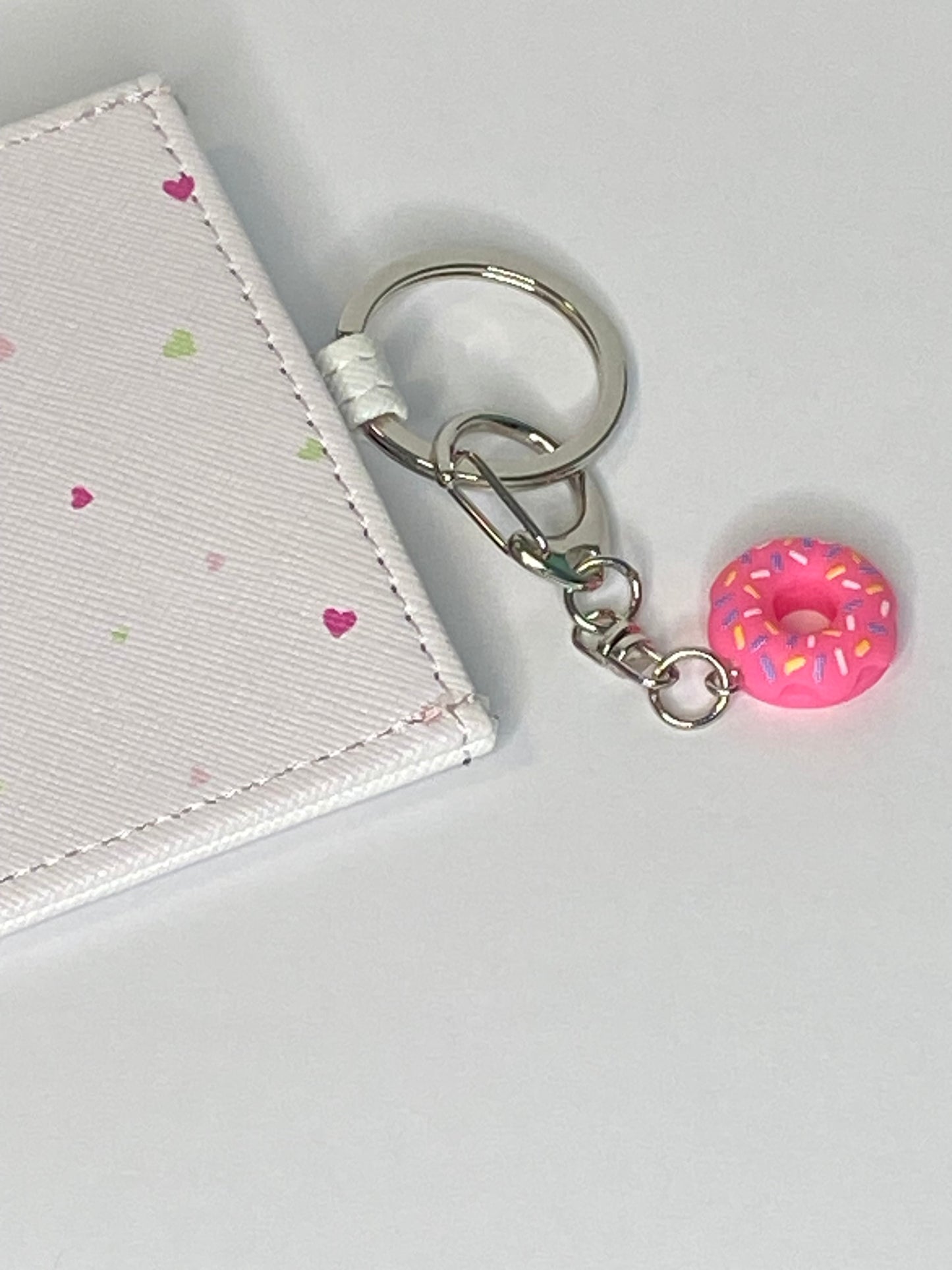 Pink Donut Bag Charm