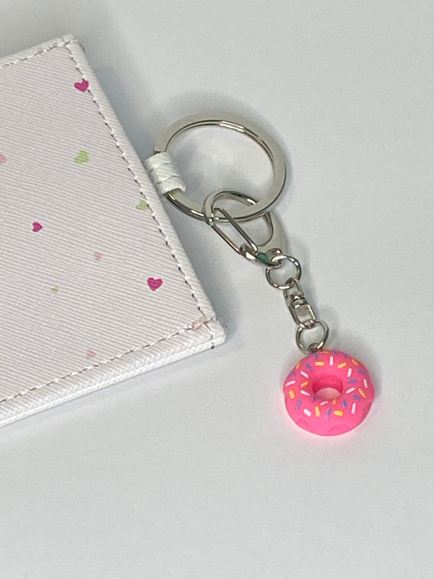 Pink Donut Bag Charm