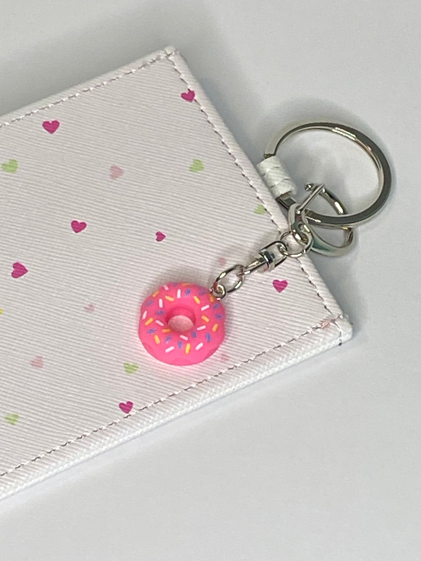 Pink Donut Bag Charm
