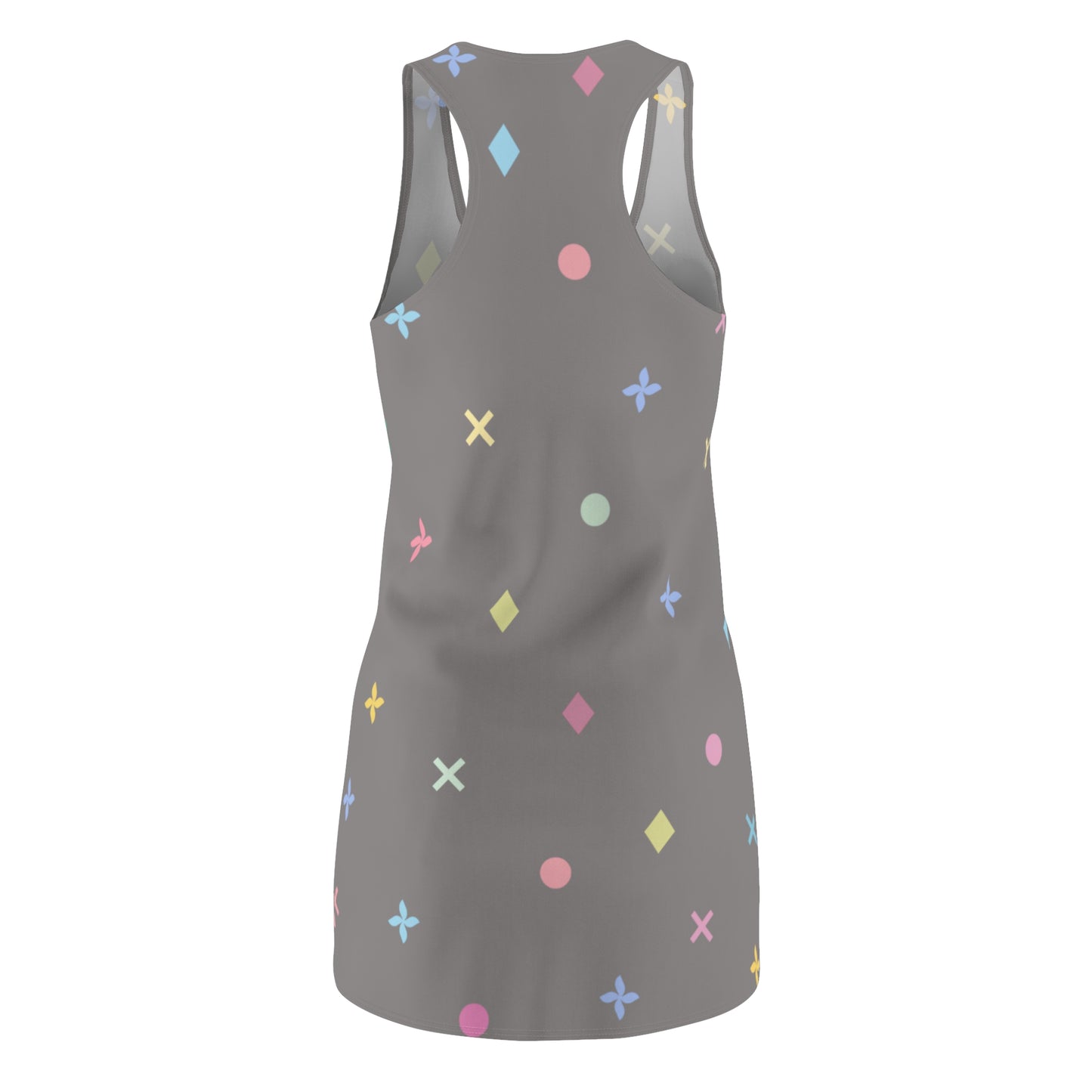 Iconic Aura Racerback Dress - Grey