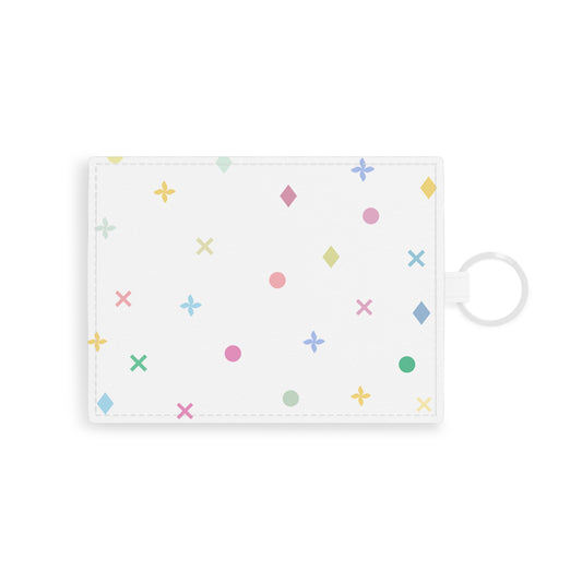 Iconic Aura Faux Leather Card Wallet - White