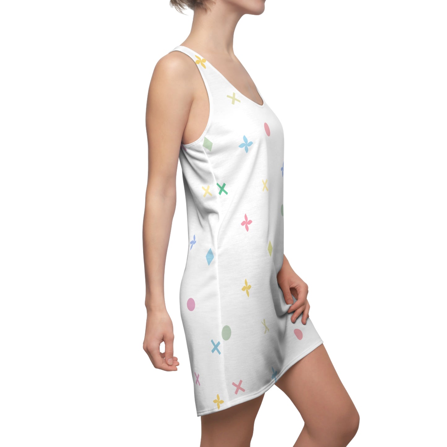 Iconic Aura Racerback Dress - White