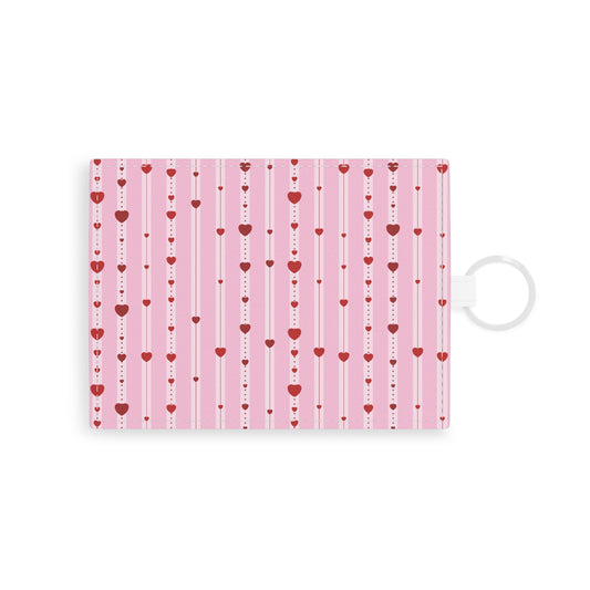 Hearts Aligned Faux Leather Card Wallet