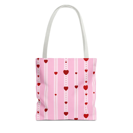 Hearts Aligned 13" x 13" Tote Bag
