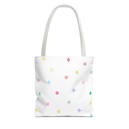 Iconic Aura 13" x 13" Tote Bag - White