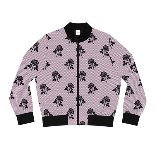 Rose Lace Women's Jacket - Pink