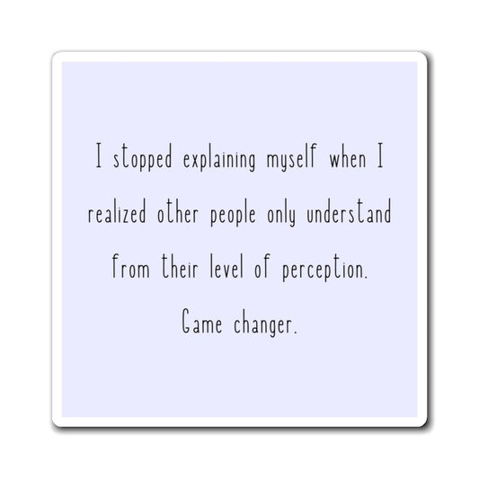Game Changer 3" x 3" Magnet - Pastel Blue/Lavender