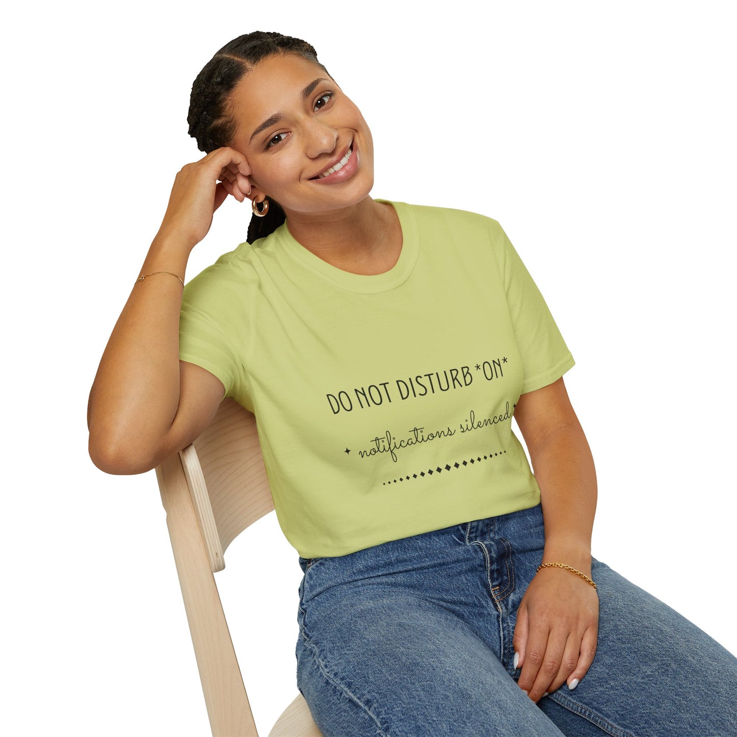Do Not Disturb On, Notifications Silenced Unisex Softstyle T-shirt